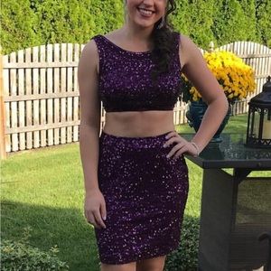 Two piece cocktail dress